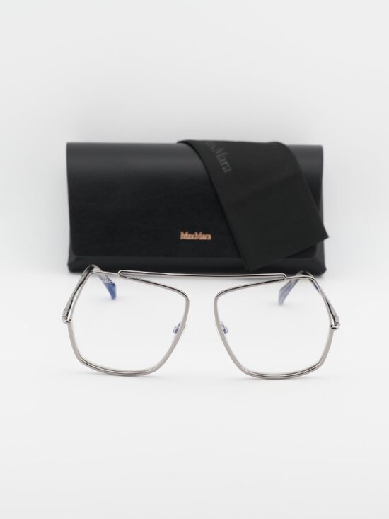 Max Mara MM5118-B 014 Square Eyeglasses - Silver 58mm main image 6